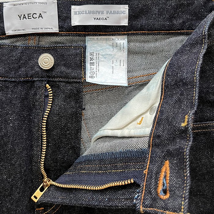 YAECA | MEN | 15-14W DENIM | STANDARD | INDIGO - Stripe-inc Online Shop