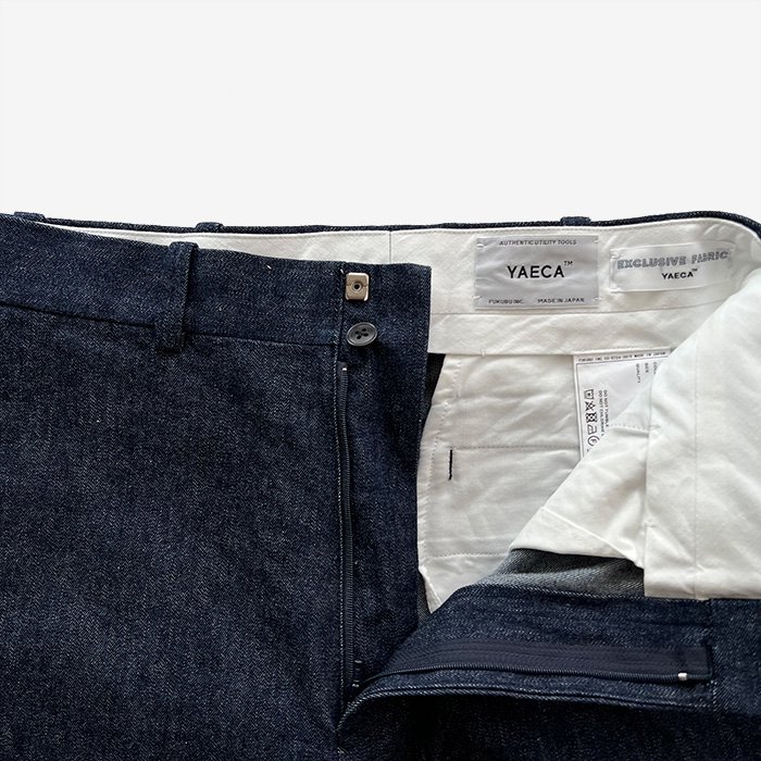 YAECA | WOMEN | 62642 DENIM PANTS | CREASED | INDIGO- Stripe-inc Online Shop