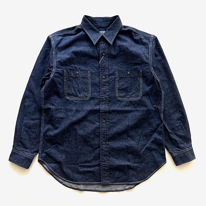 BLUE BLUE | MEN | STL01 ジャガードシャツデニム 2ポケット ワークシャツ | INDIGO - Stripe-inc  Online Shop