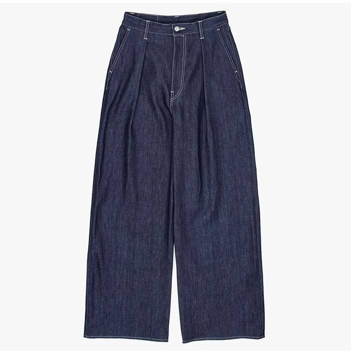 Graphpaper | Women | Selvage Denim Two Tuck Wide Pants Graphpaper | Women | Selvage Denim Two Tuck Wide Pants