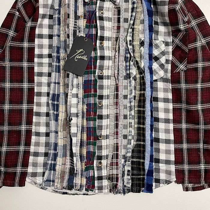 Rebuild by Needles | Flannel Shirt | Ribbon Wide Shirt | One Size -  Stripe-inc Online Shop