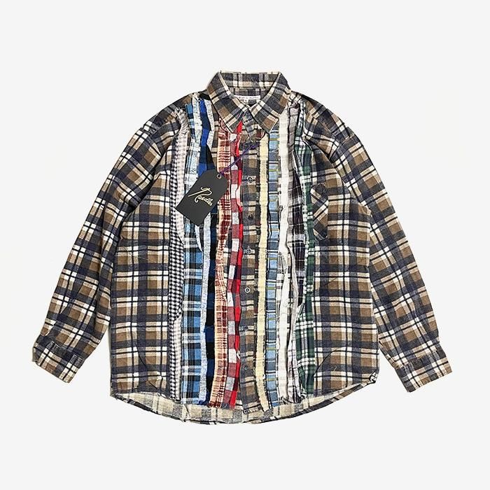 Rebuild by Needles | Flannel Shirt | Ribbon Shirt | L Size