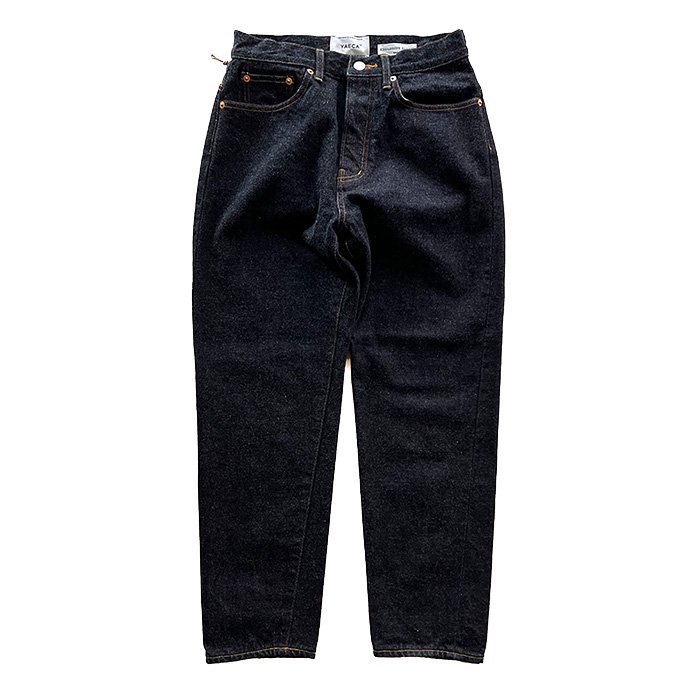 YAECA | WOMEN | 9-14W DENIM PANTS | WIDE TAPARED | INDIGO - Stripe