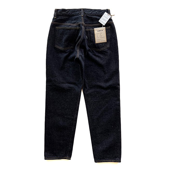 YAECA | WOMEN | 9-14W DENIM PANTS | WIDE TAPARED | INDIGO - Stripe