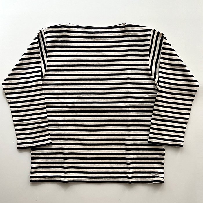 YAECA | MEN | STOCK | 33025 バスクシャツ | NAVY / NATURAL BOLD-ST- Stripe-inc  Online Shop