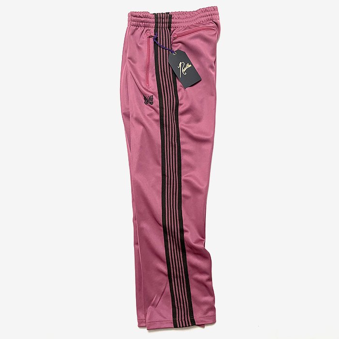 Needles | Track Pant | Poly Smooth | Smoke Pink- Stripe-inc Online Shop