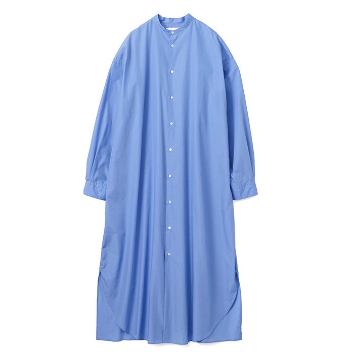 Graphpaper | Women | Broad Band Collar Oversized Shirt Dress | Blue -  Stripe-inc. Online shop