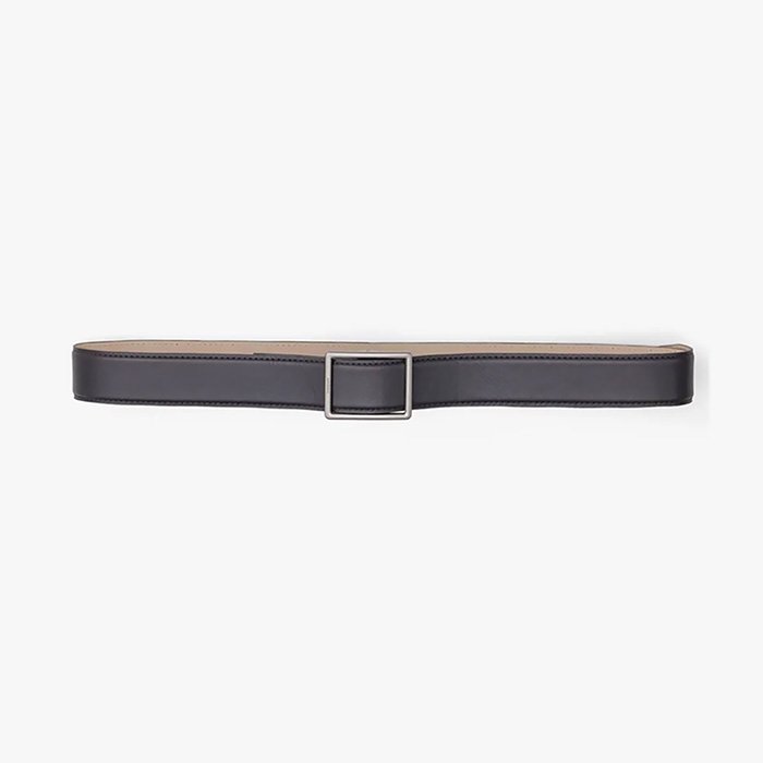 Graphpaper | Unisex | Holeless Leather Classic Belt | Gray - Stripe-inc.  Online shop