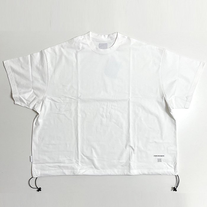 S.F.C - STRIPE FOR CREATIVE | SUPER BIG DRAWSTRING TEE | WHITE