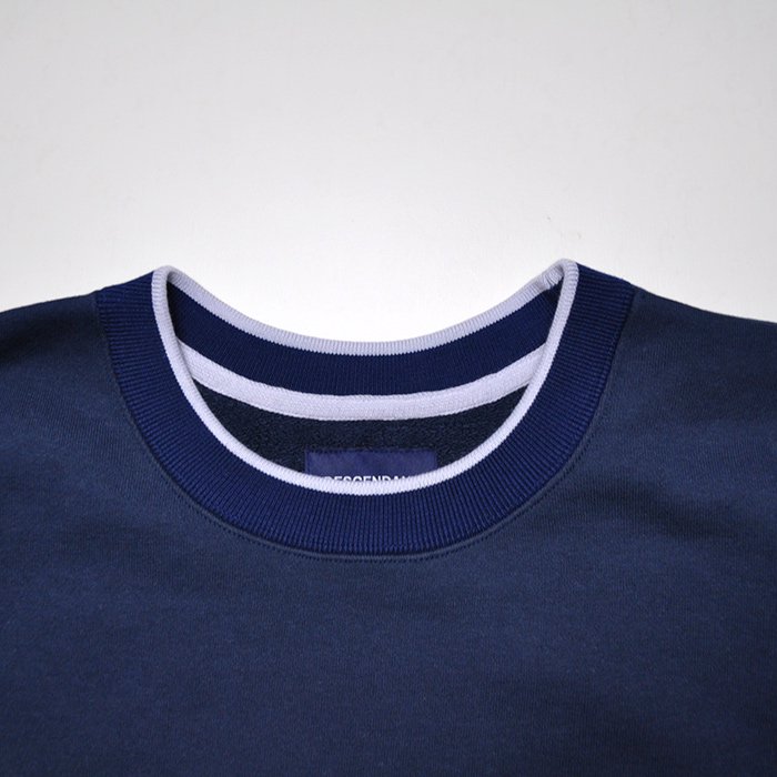 DESCENDANT | GENNAKER CREW NECK | NAVY - Stripe-inc Online Shop