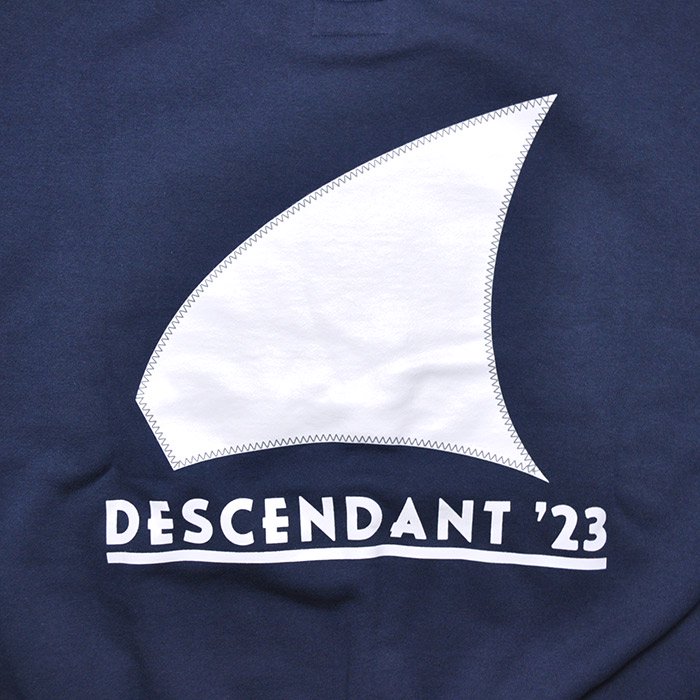 DESCENDANT | GENNAKER CREW NECK | NAVY - Stripe-inc Online Shop