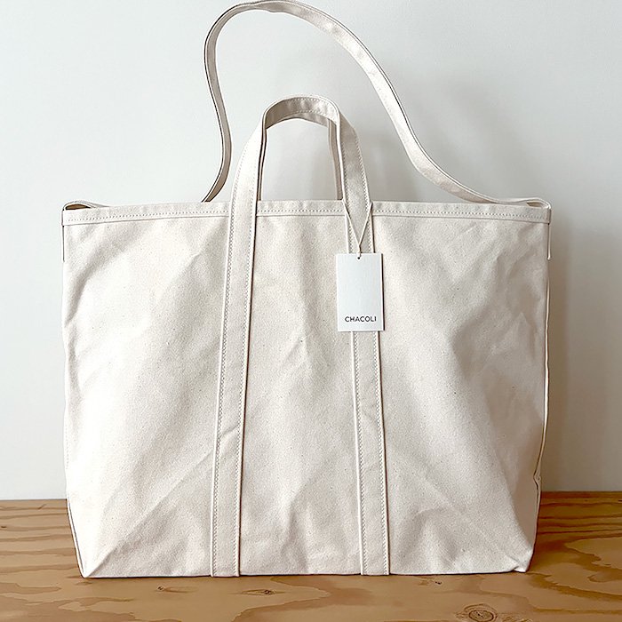 CHACOLI | Blank Collection | BL 07 | TOTE L | NATURAL - Stripe-inc Online  Shop