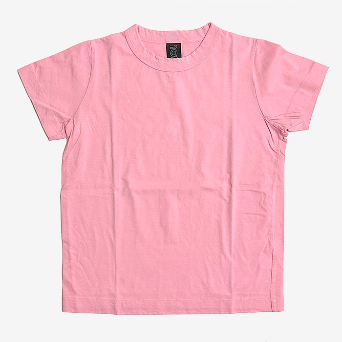 homspun | 30/1 天竺 半袖Tシャツ | ピンク - Stripe-inc Online Shop