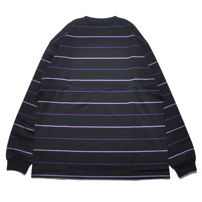 DESCENDANT HORIZONTAL MULTI STRIPE LS - Tシャツ