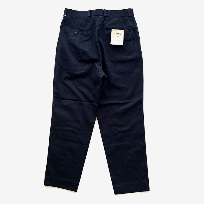 YAECA | MEN | チノ タックテーパード | NAVY - Stripe-inc Online Shop