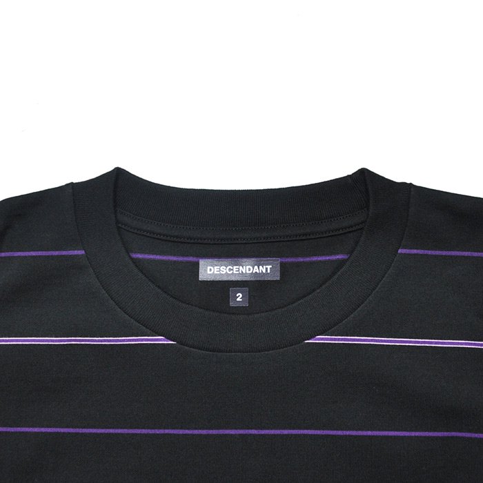 DESCENDANT | HORIZONTAL MULTI STRIPE SS | BLACK - Stripe-inc