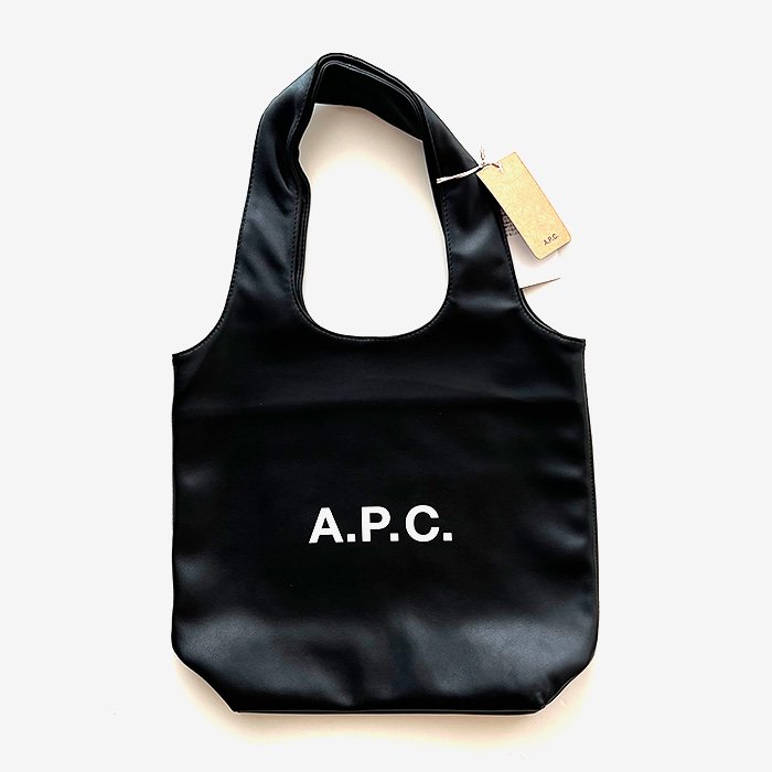 A.P.C. FEMME | Ninon スモールトートバッグ | Black - Stripe-inc Online Shop