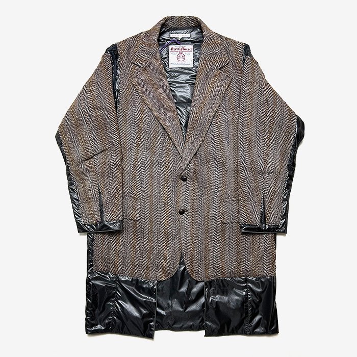 Rebuild by Needles | Tweed Jacket | Covered Coat | S Size - Stripe
