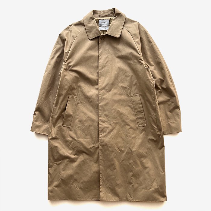 YAECA | MEN | 13552 ステンカラーコート スタンダード | KHAKI- Stripe-inc Online Shop