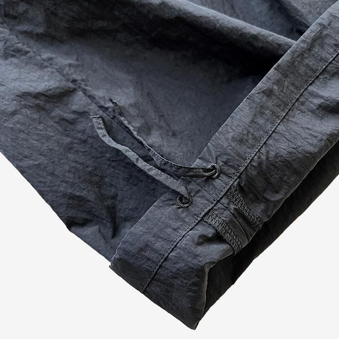 ATON | UNISEX | HAND DYED NYLON | OVER PANTS | BLACK ATON | UNISEX | HAND DYED NYLON | OVER PANTS | BLACK