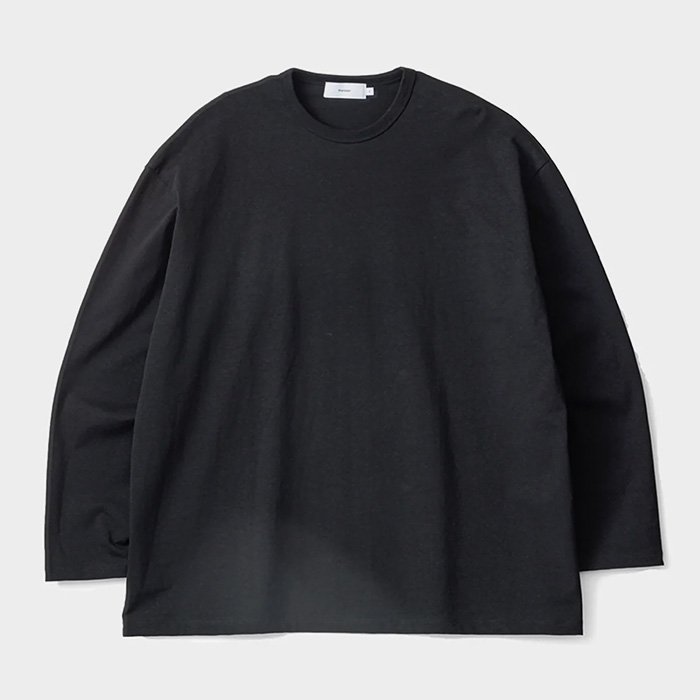 Graphpaper | Men | Recycled Cotton Jersey L/S Tee | Black - Stripe 