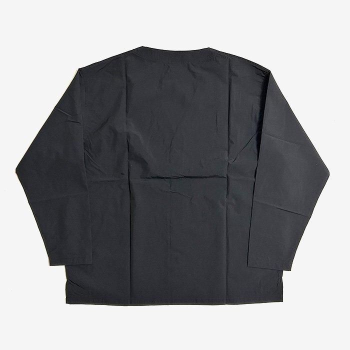 South2 West8 | S.S. V Neck Cardigan | Nylon Taffeta | Black