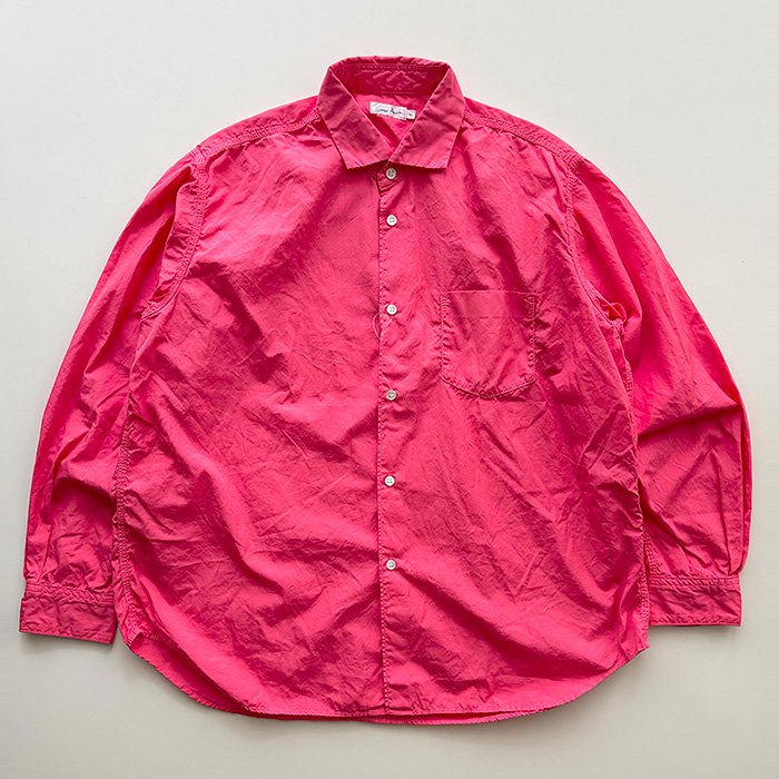 Sans limite | S2401241 | ボックスワイド | 3本針裏返し | 長袖シャツ | Pink- Stripe-inc Online  Shop