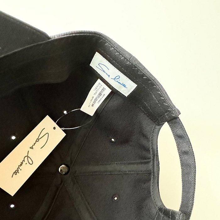 Sans limite | W2412001 | 6パネルキャップ | Black - Stripe