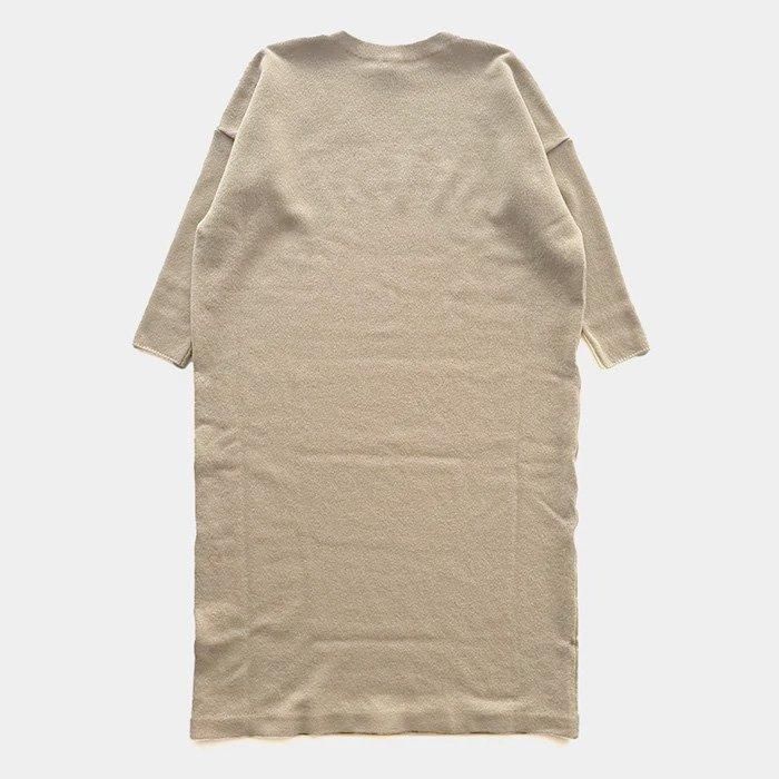 Yoli | Long knit onepiece | Camel- Stripe-inc Online Shop