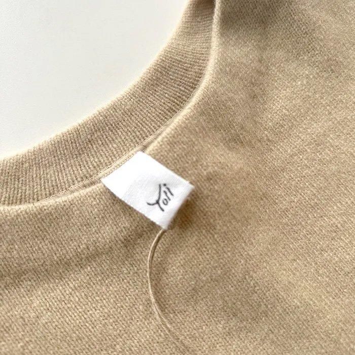 Yoli | Short knit | Camel - Stripe-inc Online Shop