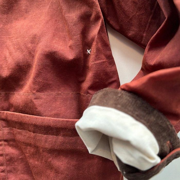 YAECA | UNISEX | CANVAS DESIGN | OILED COVERALLS | ORANGE