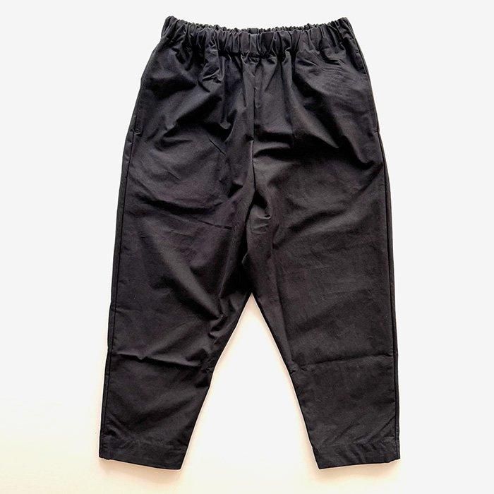 Yoli | Cotton tapered pants | Black - Stripe-inc Online Shop