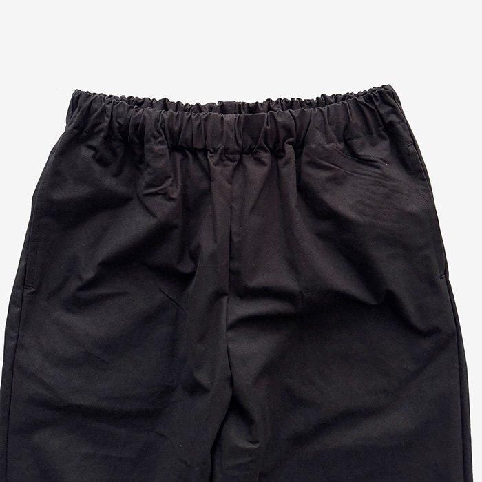Yoli | Cotton tapered pants | Black - Stripe-inc Online Shop