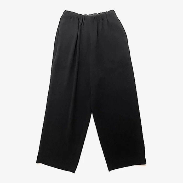 【美品】BACCA ブラック ワイドパンツ BACCA（バッカ）の「コットンピケ タックワイドパンツ（その他