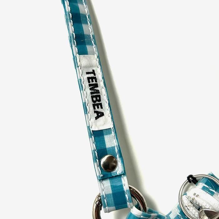TEMBEA | TASUKI STRAP LONG | GINGHAM TEAL - Stripe-inc