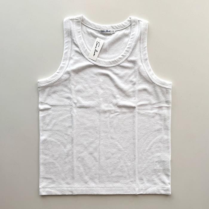 Sans limite | S2502014 | パイルタンクトップ | White - Stripe