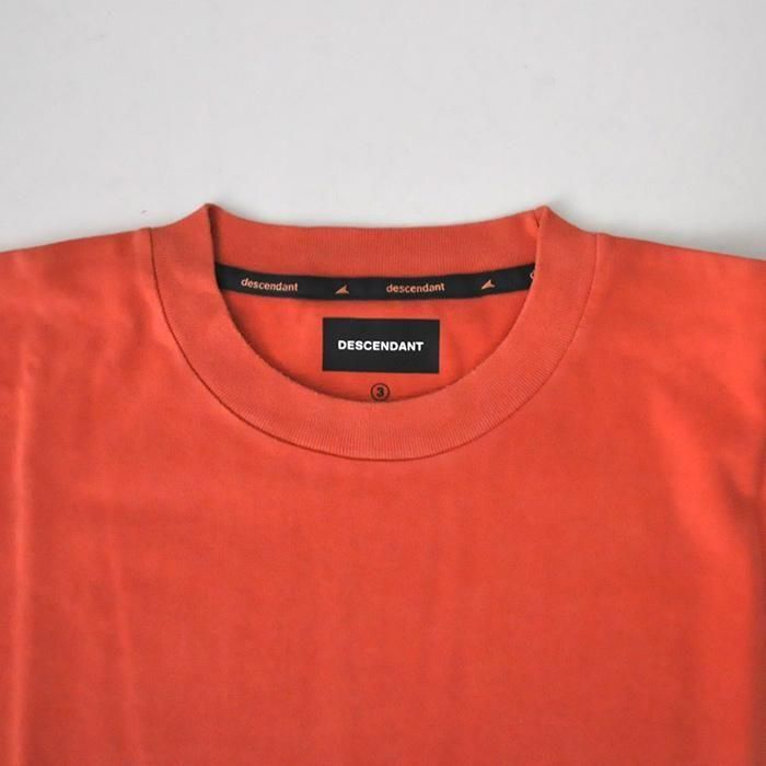 トップス DESCENDANT/ORGANICCOTTONSSPIGMENT DYE DESCENDANT | CACHALOT ORGANIC COTTON SS PIGMENT DYE | ORANGE