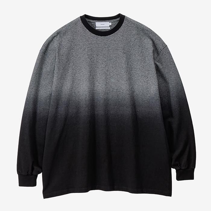 Graphpaper | Men | Gradient Border L/S Tee | Black - Stripe