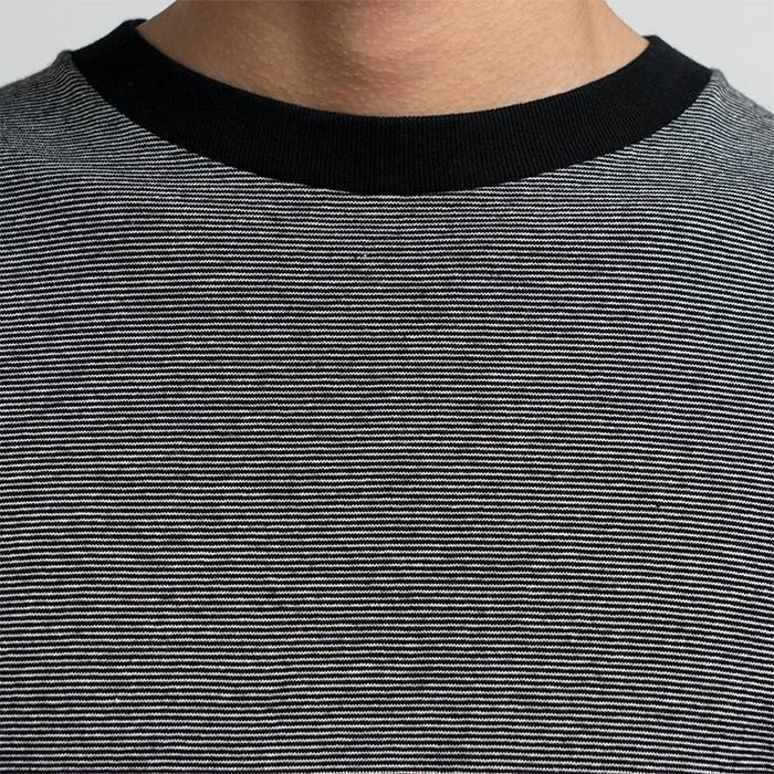 Graphpaper | Men | Gradient Border L/S Tee | Black - Stripe