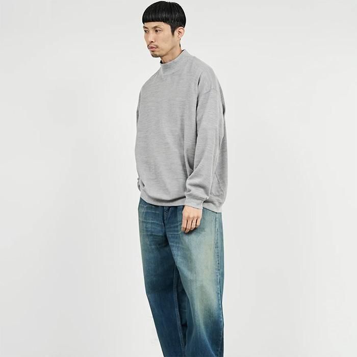 Golfickers Mock Neck Thermal Mサイズ Graphpaper | Men | Wool Honeycomb Mock Neck Thermal | H.Gray