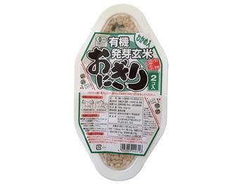 時短食_玄米【12パック(24個入)】有機玄米おにぎり - わかめ