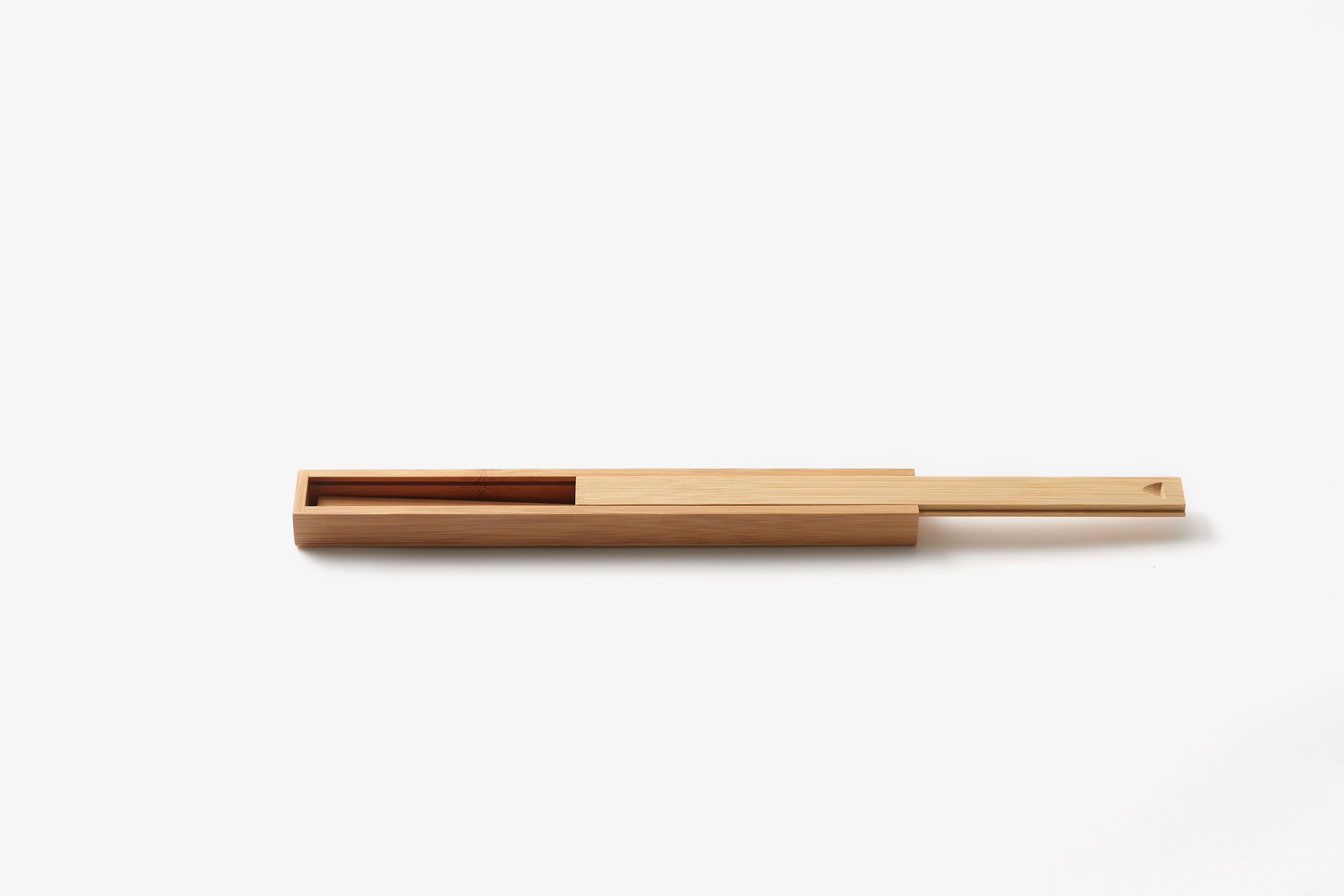 スス竹箸と箸箱セット｜松野屋