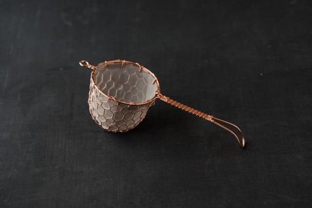 銅の茶漉し 辻和金網