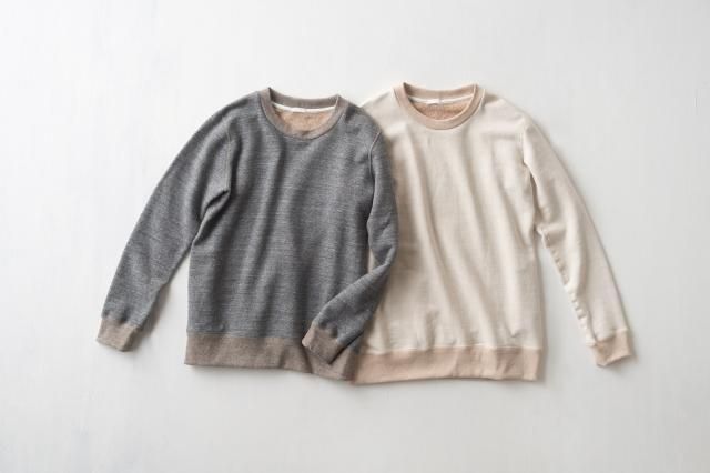 茶綿スウェット プルオーバー yohaku(余白)