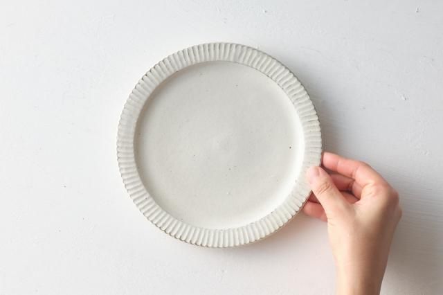 縞リム6寸皿 戸津圭一郎