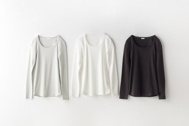 5本針長袖Tシャツ yohaku(余白)