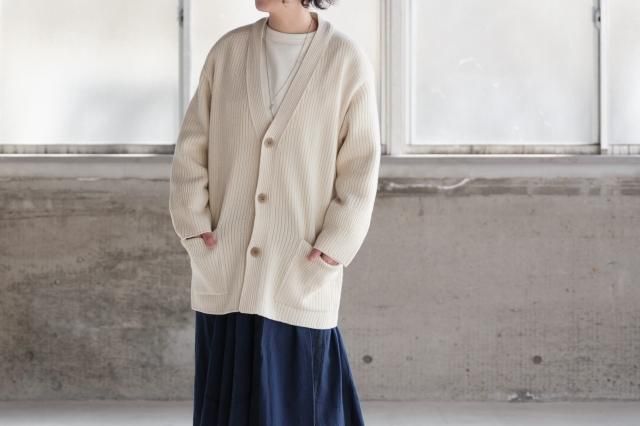 WOOL KNIT LONG CARDIGAN Inswirl インスワール