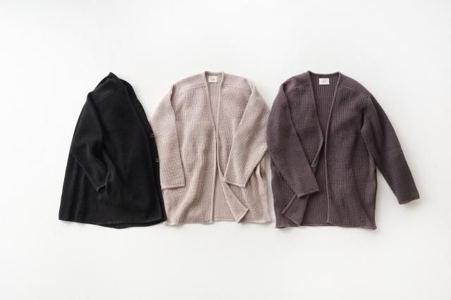 WAFFLE KNIT LONG CARDIGAN Inswirl インスワール