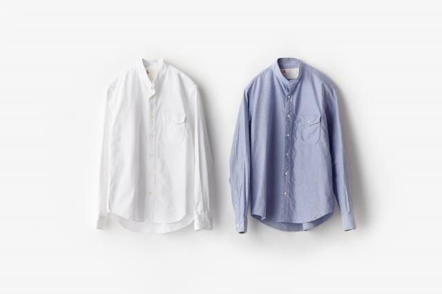 h.b スタンドカラーシャツ オックスフォード classico(クラシコ)