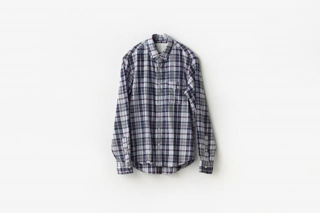 h.b b.d.シャツ コットンリネンチェック classico(クラシコ)